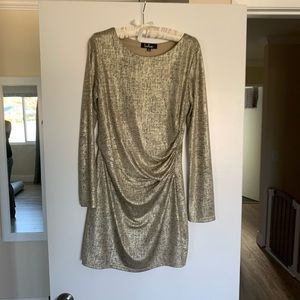 Lulus Gold Dress.  Size XL Fits like 8/10